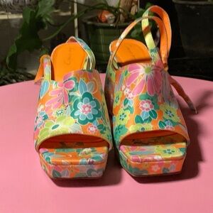 Circus by Sam Edelman retro floral pumps.